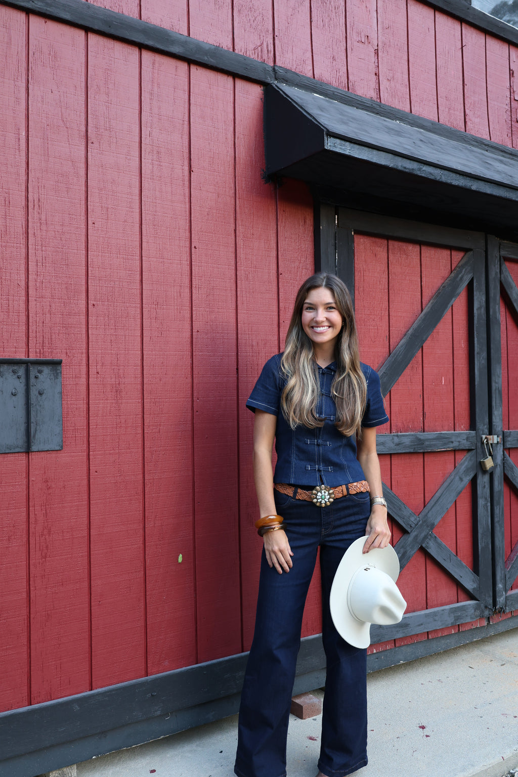 Carl Denim Top